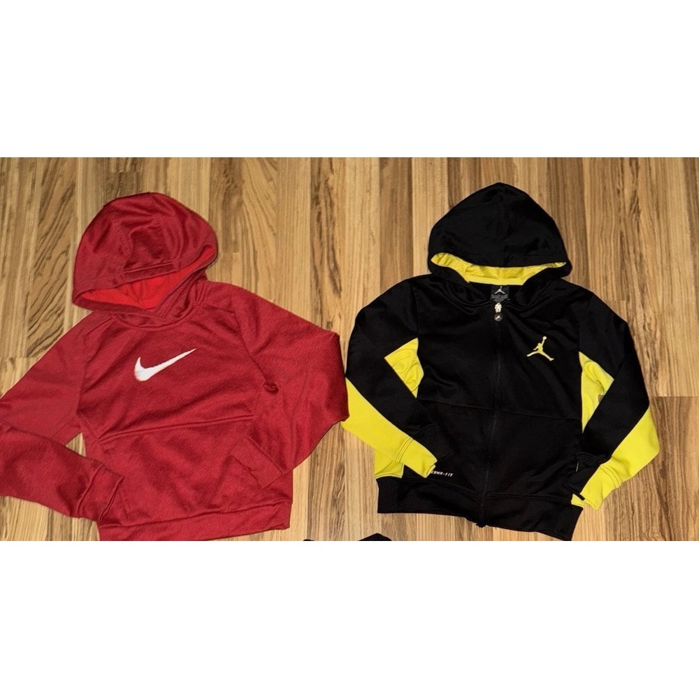 Nike Jordan Boys‎ Small 8 Hoodie Sweatshirt Lot Of 2 Dri-fit